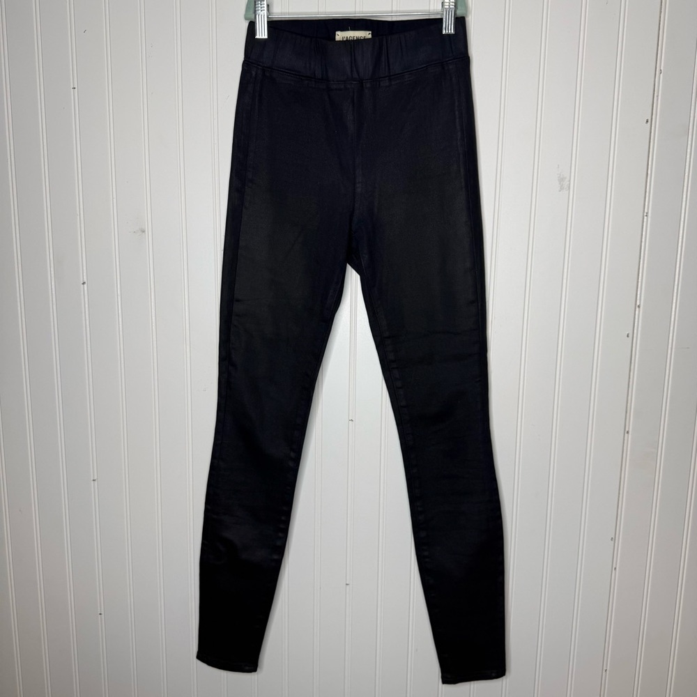 L'AGENCE Rochelle High-Rise Coated Pull-On Jeans Leggings Jeggings Size XS